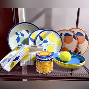 BUNDLE: Italian Themed Dinnerware & Serveware 🍋🍊🇮🇹